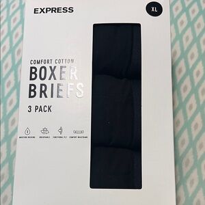 Express Comfort Cotton Black Boxer Briefs XL